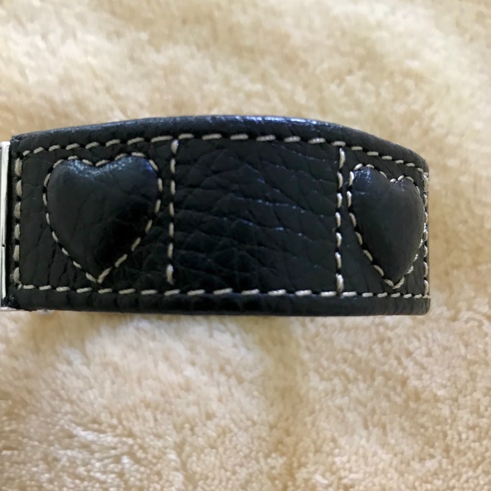 Brighton Leather Bracelet with Silver Toggle Clasp